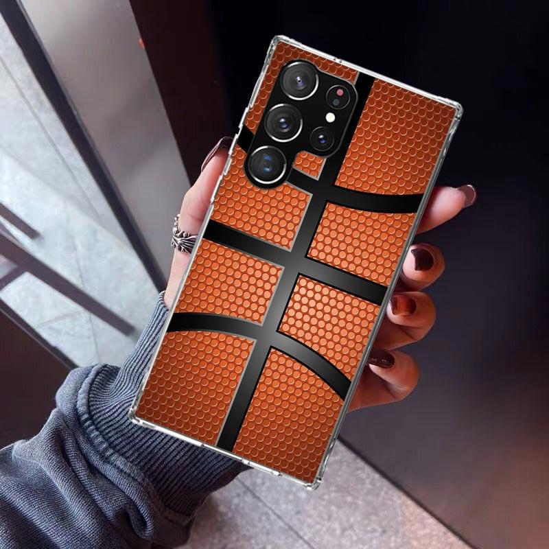 Basketball Basket Sports Phone Case For Samsung Galaxy S23 S24 S25 Edge S26 Ultra S22 + S21 Plus S20 FE Cover Silicone Print She