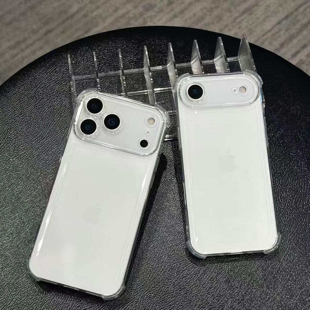 Airbag Anti Knock Phone Case for IPhone17 IPhone 17 Pro Max Air 5G Soft Clear Transparent Silicone Air Bag Corners Bumper Cover