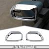 Хромированная накладка-козырек от дождя на зеркало заднего вида для Ford Maverick 22-25 Аксессуары Хром