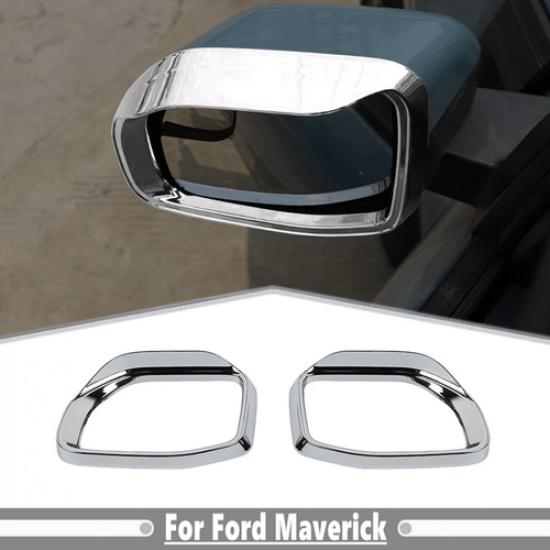 Хромированная накладка-козырек от дождя на зеркало заднего вида для Ford Maverick 22-25 Аксессуары Хром