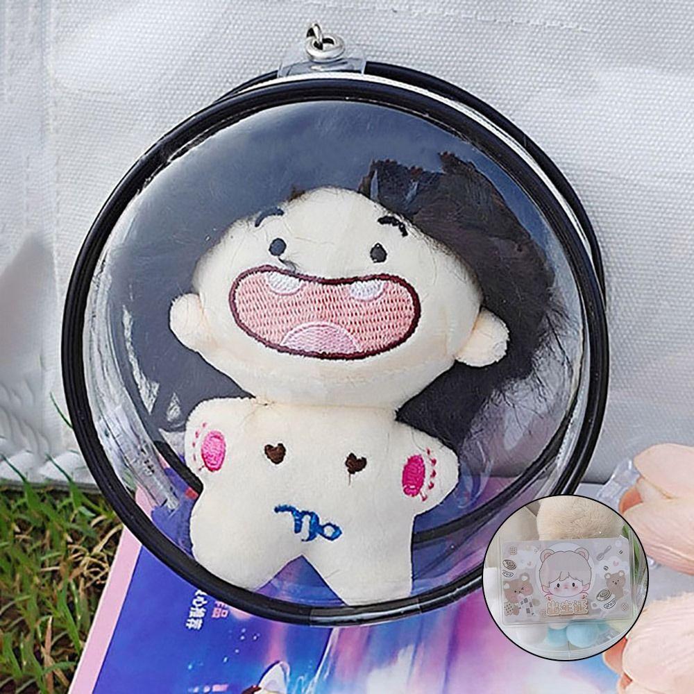 Multicolor Doll Display Box 10cm Doll Storage Case Mini Clear Outdoor Bag