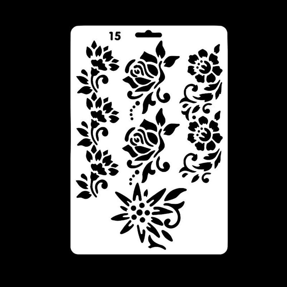 Reusable Face Paint Templates Hand Painting Tattoos Makeup Tools DIY Body Art Paint Stencils Party