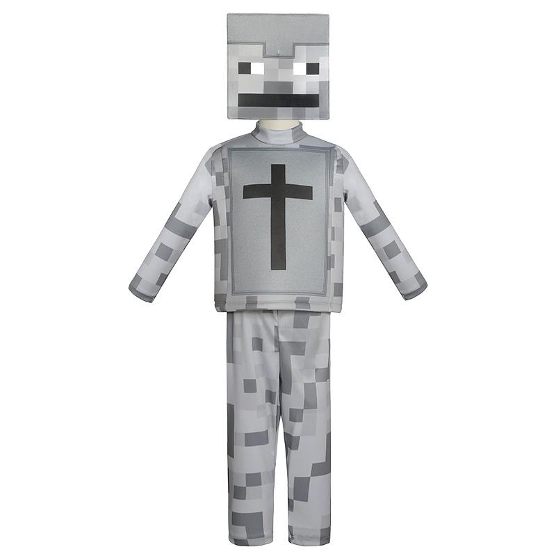 Minecraft Детский Прочный Полиэстер Костюм Алекса Косплей Игровой Сценический Костюм Для Хэллоуина Рождества Реквизит