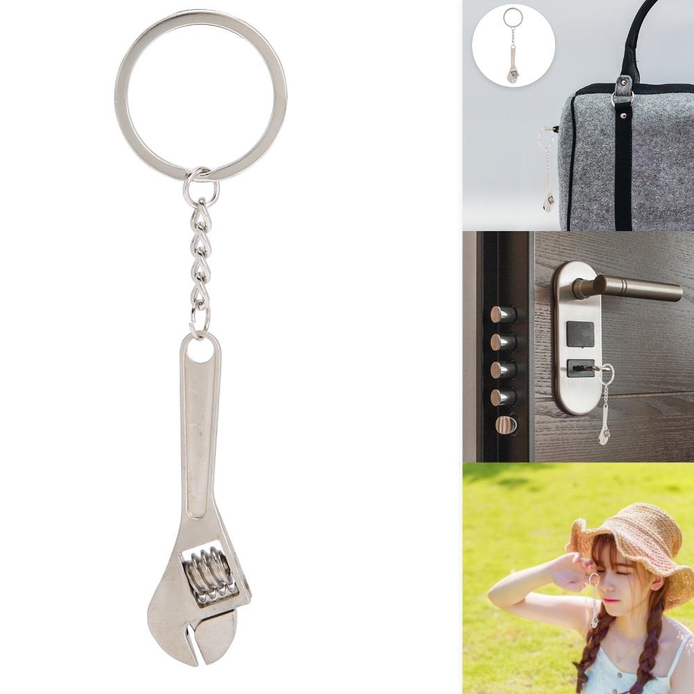 10PCS Zinc Alloy Wrench Keychains Sturdy Alloy Tool Ornaments Mini Mini Keychains For Daily Use