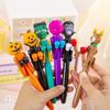 Забавная Шариковая Ручка Боксерская Синие Чернила Креативный Тыквенный Монстр Санта Клаус Снеговик Хэллоуин Рождество Канцелярские Товары Подарок для Детей