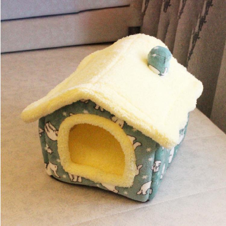 Собачья будка, кошачий домик, тип дома, универсальный для всех сезонов, теплый зимой, съемный и моющийся матрас для маленьких собак, товары для животных