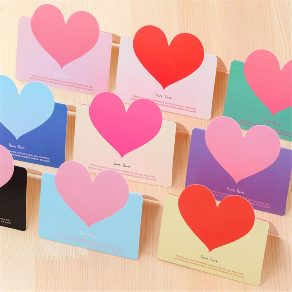 Gift Birthday Heart Paper Greeting Card Thank You Card Love Wishing Card