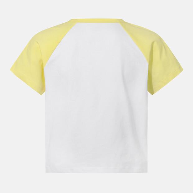 DESCENTE Women'S Cooling Semi-Crop Raglan Short Sleeve T-Shirt Lemon Sr122Pts33