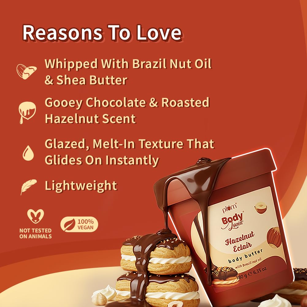 Plum BodyLovin' Ореховый эклер Масло для тела Для сухой и очень сухой кожи Нежирное Легкое Глубокое увлажнение 180 г