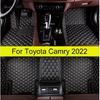 Автомобильные коврики для Toyota Camry Водонепроницаемые Противоскользящие подкладки под ноги Автомобильные аксессуары для интерьера Кожаные Роскошные ковры