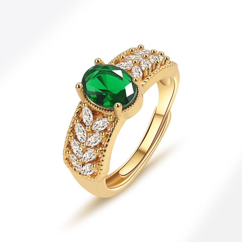 Женское персонализированное кольцо на палец с цирконием, кольца для женщин, обручальное кольцо из медного сплава золотого цвета, модные украшения на удачу, подарок, регулируемые женские кольца