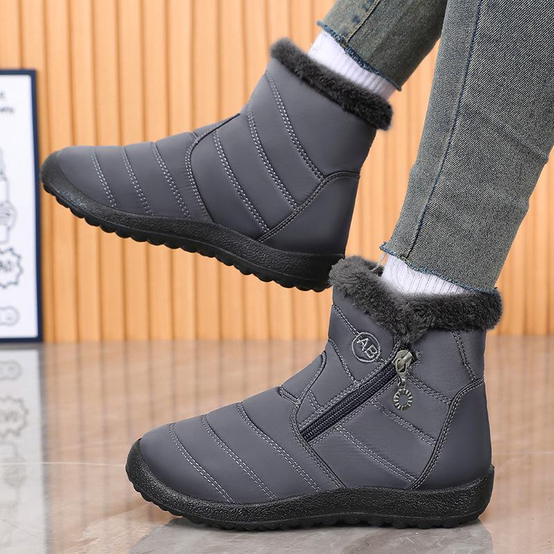 2025 Autumn/Winter Plus Size Warm Snow Boots - High-Top Cotton Comfort for Couples and Seniors