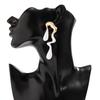 1 Pair Women Earring Irregular Liquid Water  Long Earrings