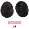LUPU Girl's Chignon Natural Black Brown Straight Messy Bun For Women And Kids Donut Roller Hair Bun