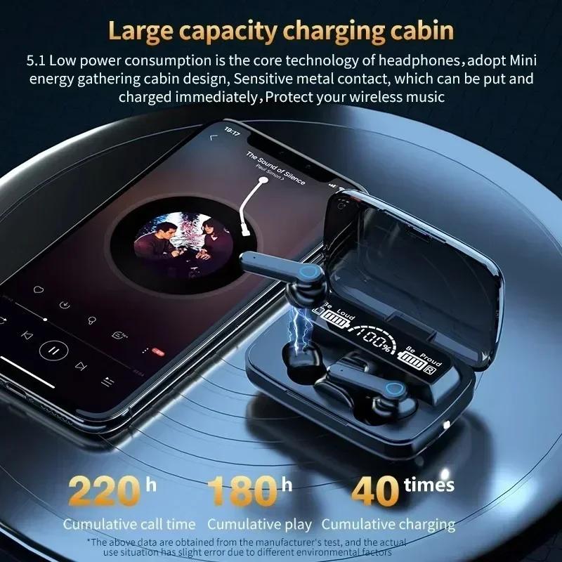 Xiaomi New TWS Bluetooth Headphones 5.3 9D High Fidelity Wireless Headphones Touch IPX7 Waterproof Digital Display Headphones
