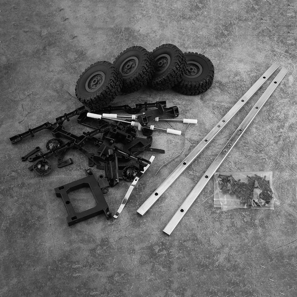 Шасси прицепа-цистерны для 1:16 Радиоуправляемая машина WPL B24 B16 B36 B36KIT Военный грузовик Запчасти для радиоуправляемой машины DIY Аксессуар