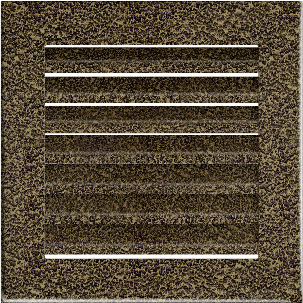 Крышка вентиляционного отверстия FRESH 17x17 чёрно-золотой