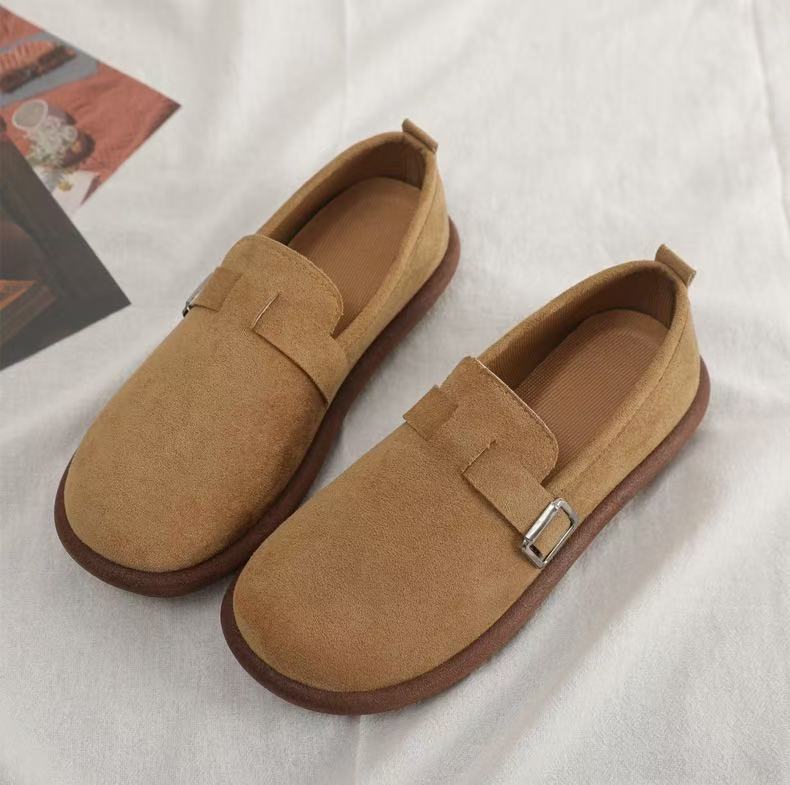 Новая обувь Doudou женская низкая дышащая одинарная обувь весна и осень повседневная на одной педали на мягкой подошве обувь для мамы