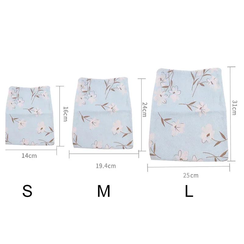 Хлопково-льняная ткань, сумка на шнурке, милая сумка с животным и растительным принтом, детская дорожная тканевая сумка для хранения обуви, чехол для макияжа, Рождественский подарок, сумка