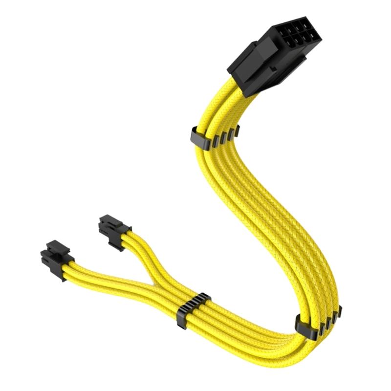 11.8inch CPU 8pin Male to 4+4pin Detachable Male Power Adapter Cable For Modular