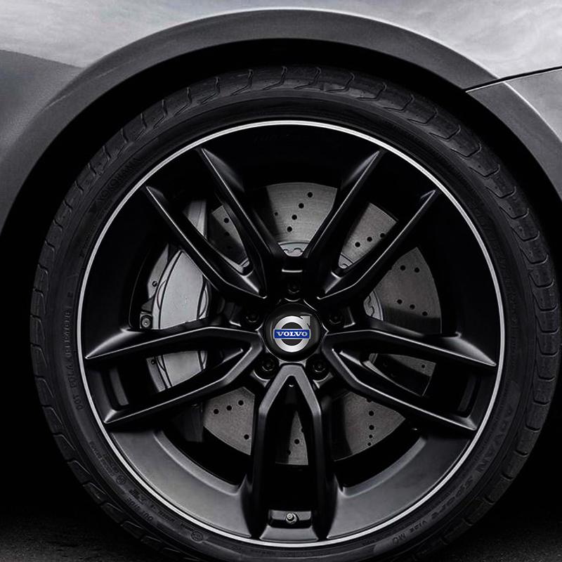 4 шт. 56 мм Наклейки на центральные колпачки колес автомобиля Для Volvo Rdesign AWD C30 C70 S40 S60 S70 S80 S90 V40 V50 V60 V70