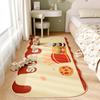 Детская комната Мультяшный ковер на тему закусок Нескользящий Мягкое прикроватное одеяло Коврик для пола в спальне Домашнее украшение