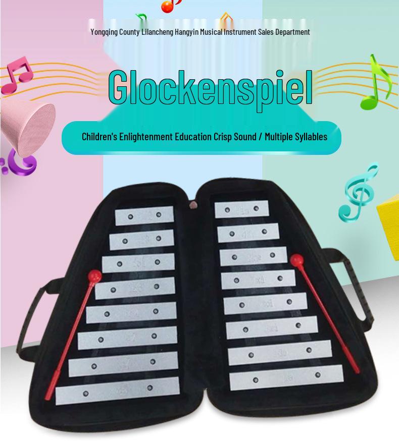 16-Note Double Row Glockenspiel for Early Childhood Education