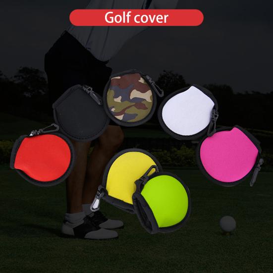 Golf Ball Cleaner Bag Wear-resistant Portable Reusable Protective Inner Plush Wipe Clean Soft Effortless Golf Ball Washer Pouch for Golf