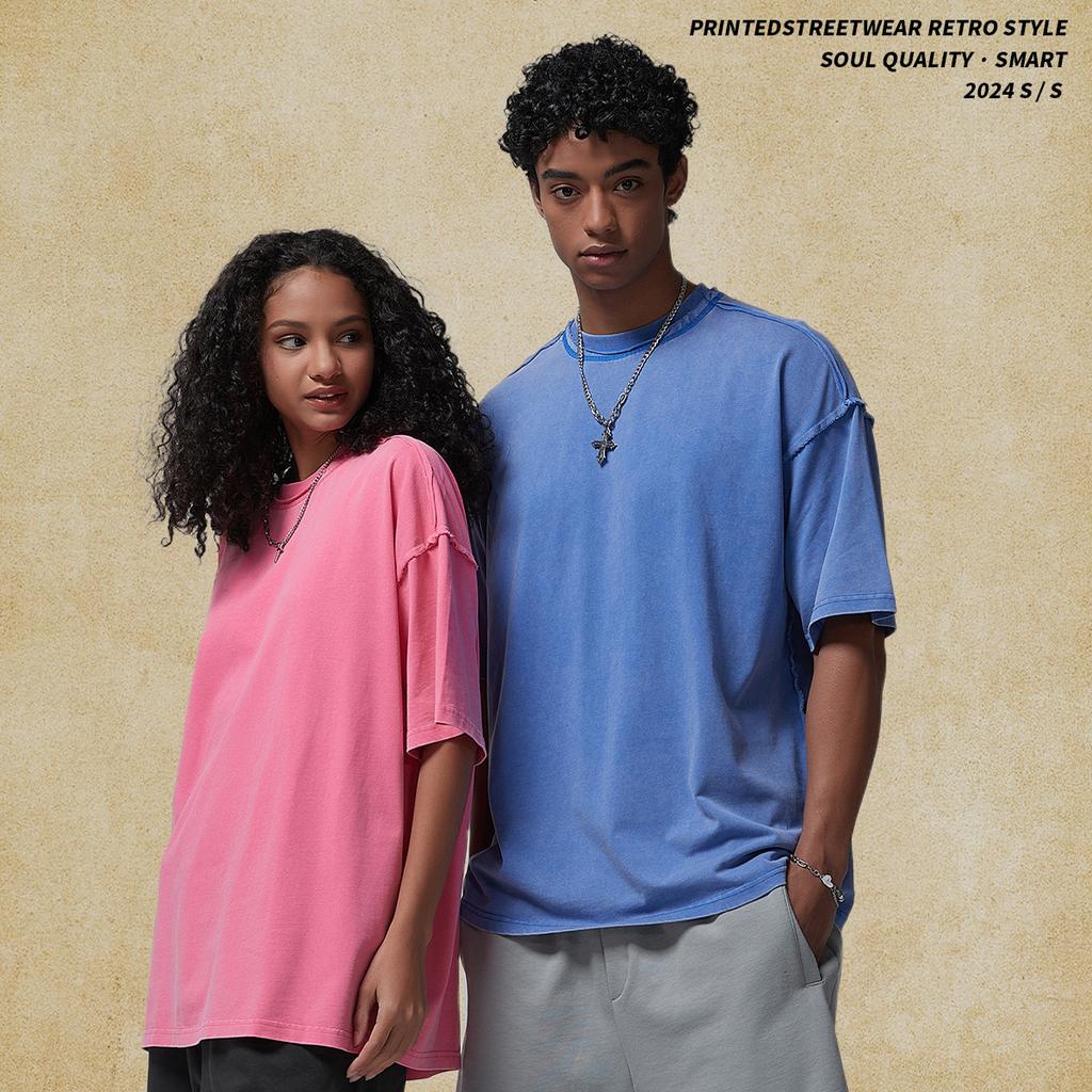 250 г/м² 100% хлопок стираная футболка с индивидуальным рисунком принт мужские футболки персонализированная футболка