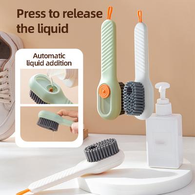Жидкость - добавление Щетка для обуви Многофункциональная щетка для обуви Специальная стирка обуви Мягкая щетина Не повреждает обувь Щетка Бытовая щетка для стирки Артефакт