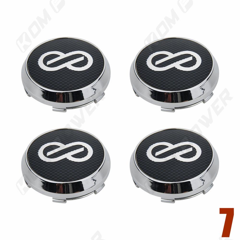 ASZ1 4PCS OD 68MM / ID 64MM Sport Wheel Center Cap XXR SSR ENKEI Racing Emblem Sticker Wheel Cover Cap Hubcaps Car Styling