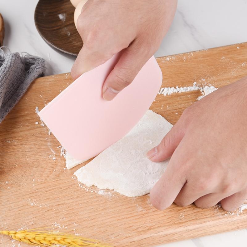 2 шт. Скребок для теста, миска, безопасный для пищевых продуктов пластиковый Резак для теста Гибкий Настольный Многоцелевой Пищевой скребок Для теста для хлеба