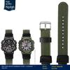 16 мм 18 мм Выпуклый Для мужских часов Casio Ремешок для часов AQ-S810W AEQ-110W MCW-200 Спортивный Дышащий нейлоновый холщовый ремешок для часов Смоляной силиконовый ремешок