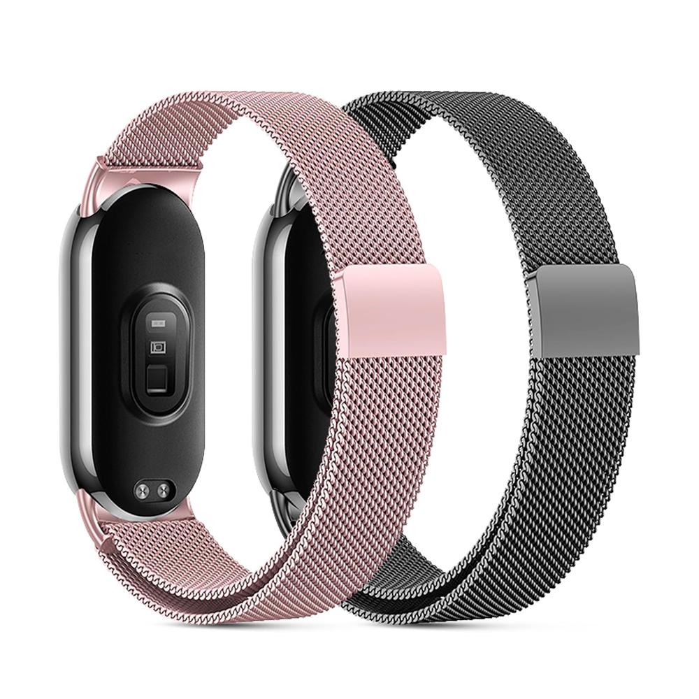 Ремешки из нержавеющей стали для mi band 10 miband 10 nfc Аксессуары для часов магнитный ремень correa браслет для Xiaomi mi band 10 ремешки