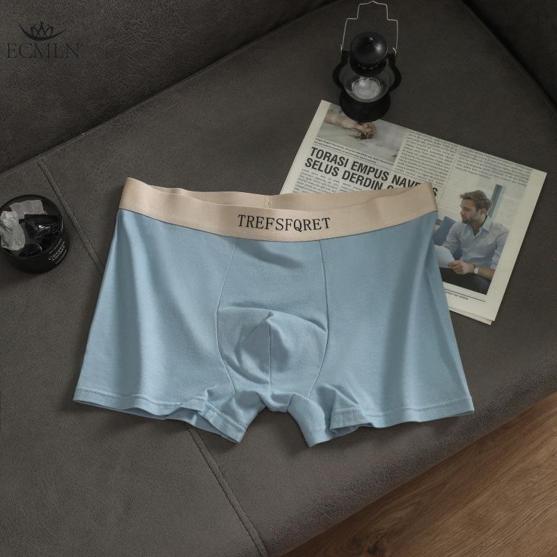 Мужское нижнее белье Трусы Дышащие Хипстеры Боксеры Шорты Хлопок Гладкие Трусы Мягкие Штаны