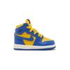 Детские кроссовки Air Jordan 1 Retro High OG TD Reverse Laney желтые Varsity-Maize Game-Royal FD2598-700