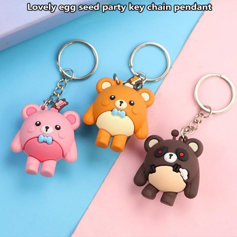 Милый брелок-плюшевый мишка 3D для студентов и рюкзаков