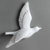 Миниатюрные фигурки в виде белых птиц, настенные наклейки, 3D-наклейки в виде птиц, декор для сада, гостиной, детской комнаты, фигурка