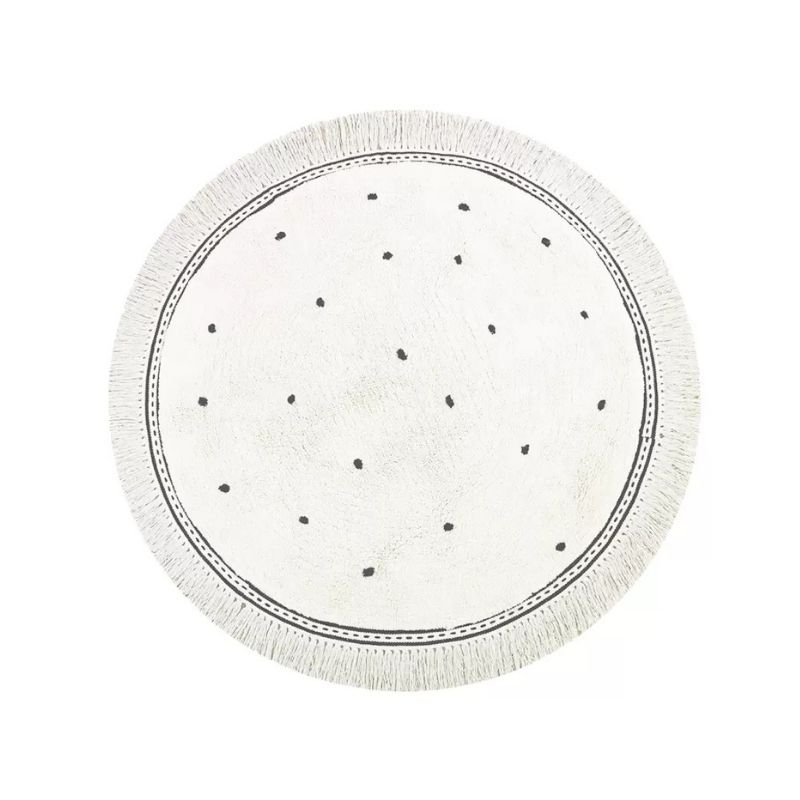 Круглый Пушистый Ковер Для Гостиной С Кисточками, Белый Ворсистый Коврик Для Игр в Детскую Комнату Для Детей, Мягкие Плюшевые Ковры Для Спальни Для Детей