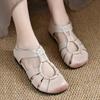 Fashion 2024 New Women's Shoes Closed Toe Women's Sandals Summer Casual Sandals Women Round Toe Solft Sole Hollow Flat Rome Shoes Women