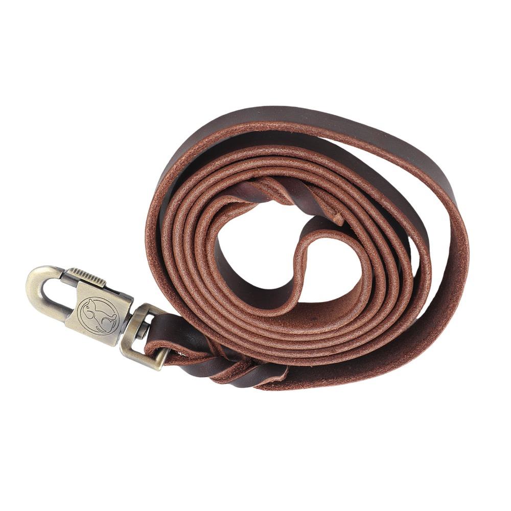 Full Grain Cowhide Full Grain Dog Leash Wide Strap Body Large Breed Dog Lead Large Medium Dogs