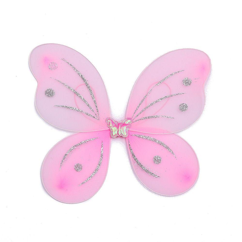 3Pcs/Set Girls Kids Halloween Dressing Up Fancy Dress Glitter Butterfly Costume Fairy Wing