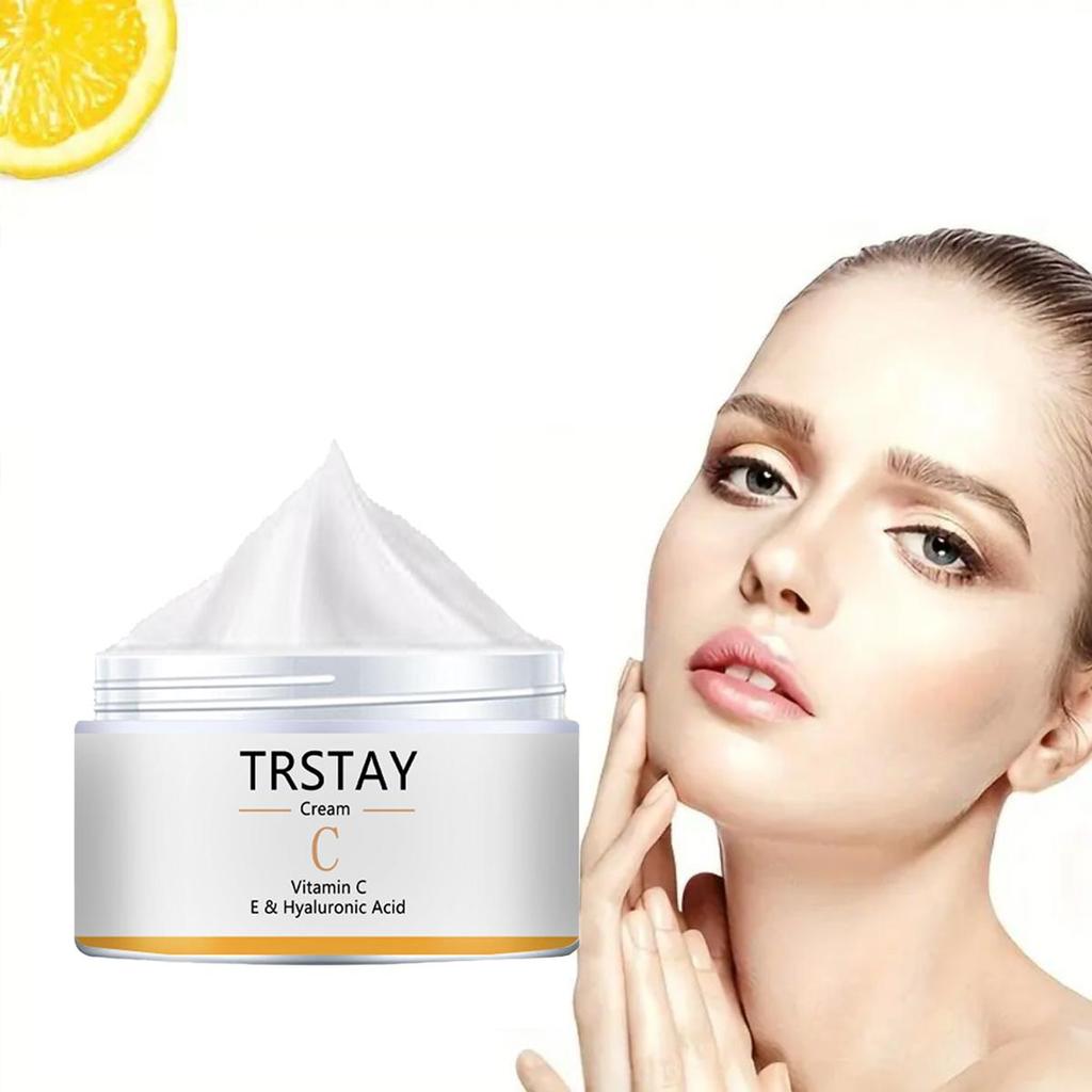 Крем для лица, крем с витаминами С, Е и гиалуроновой кислотой, антиоксидант, отбеливающий и осветляющий увлажняющий крем