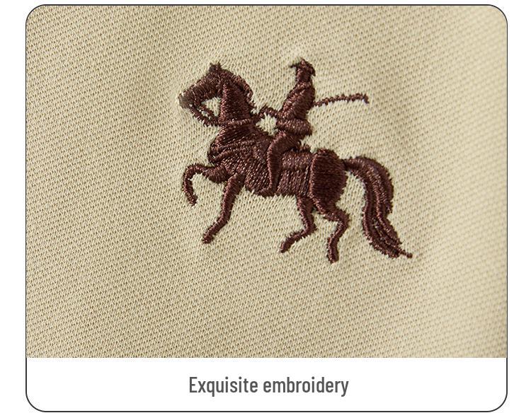 Модная Корейская Поло-футболка для Мальчиков - Летняя 2025 Повседневная с Коротким Рукавом