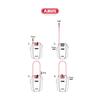 ABUS Bicycle Cable Cable COMBIFLEX (Abus) Lock, Lightweight, Compact, Length 105cm, [2-Year Warranty]