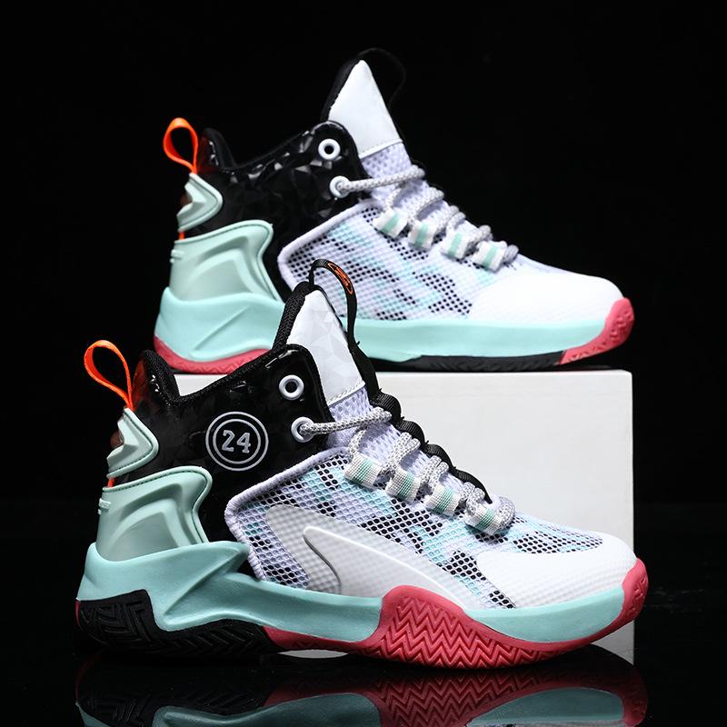 Детская баскетбольная обувь. Весенние и летние кроссовки для мальчиков. Нескользящая обувь для бега. Обувь с сеткой.
