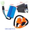 Ignition Coil + 6 Pin CDI Box + Air Filter Set for GY6 Scooter ATV Moped Go Kart