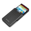 NEW High Quality Slide Wallet RFID Blocking Carbon Fiber Credit ID Card Holder For Card Money Minimalist Purse Bank Cards Box Metal Wallets
