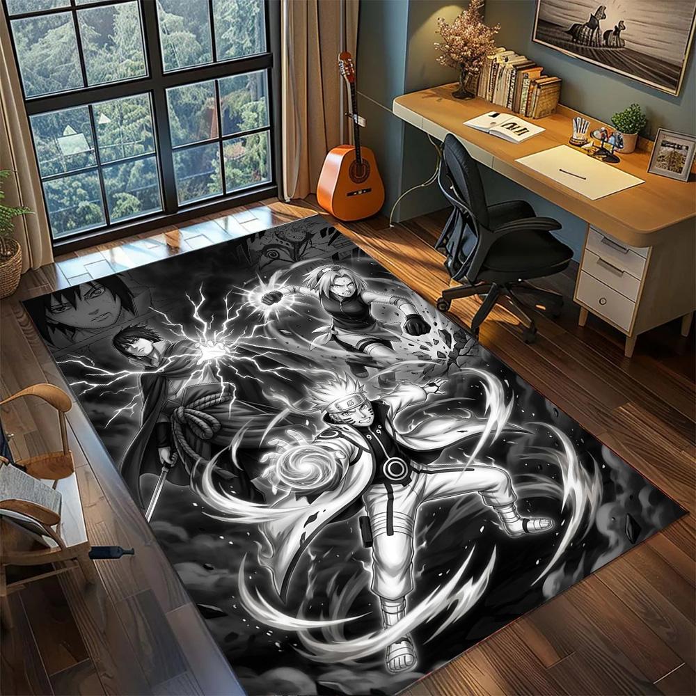 Naruto Home Decor Carpet Large Area Rugs Non Slip Washable Floor Mat for Gamer Room Bedroom