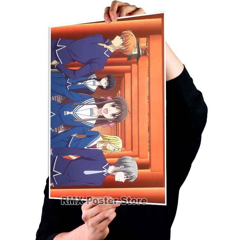 HD печать аниме корзина с фруктами плакаты белая бумага с покрытием постер для рисования настенный художественный декор гостиная домашний бар украшения фотографии